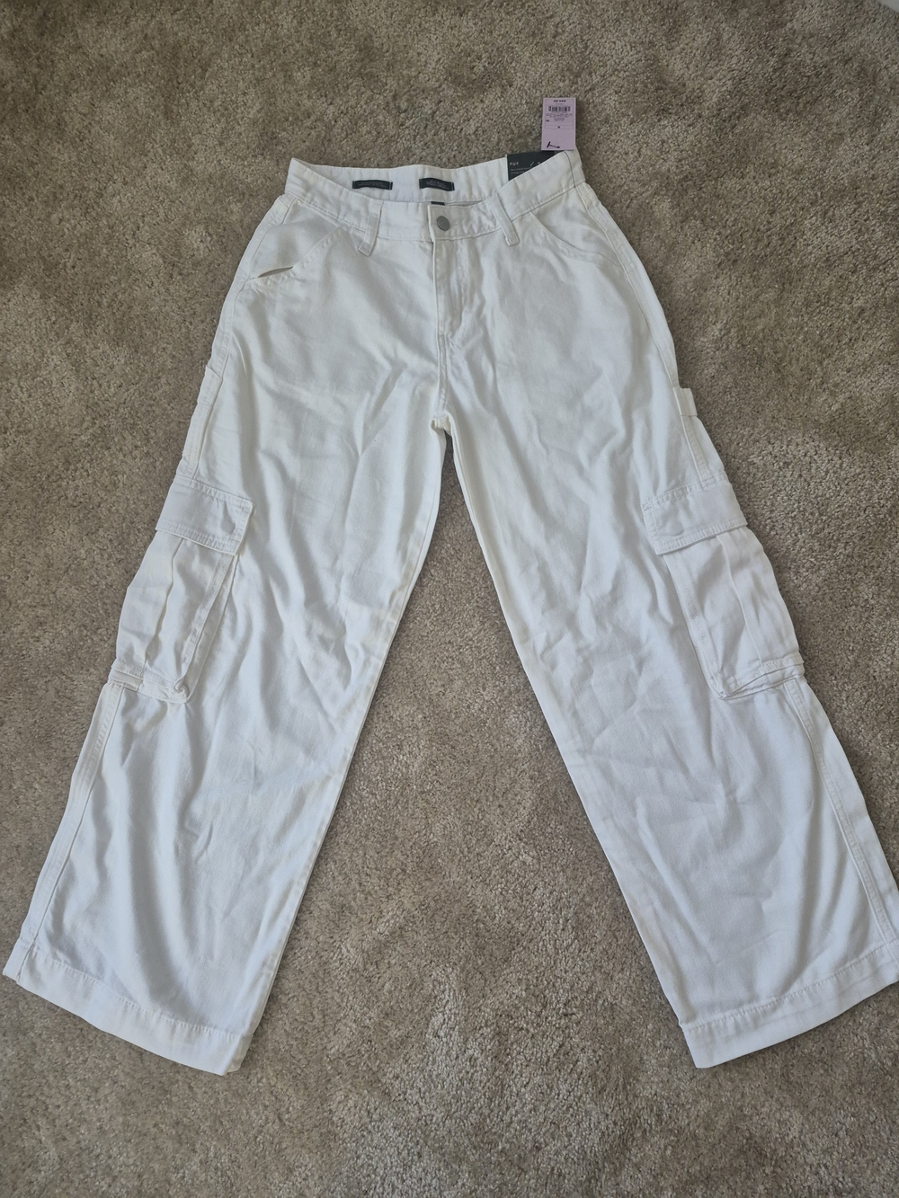 Women's White Cargo Pants